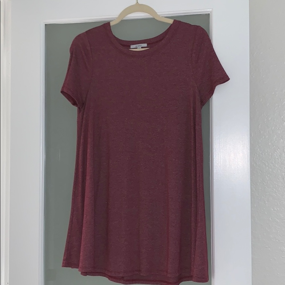Red T-shirt dress